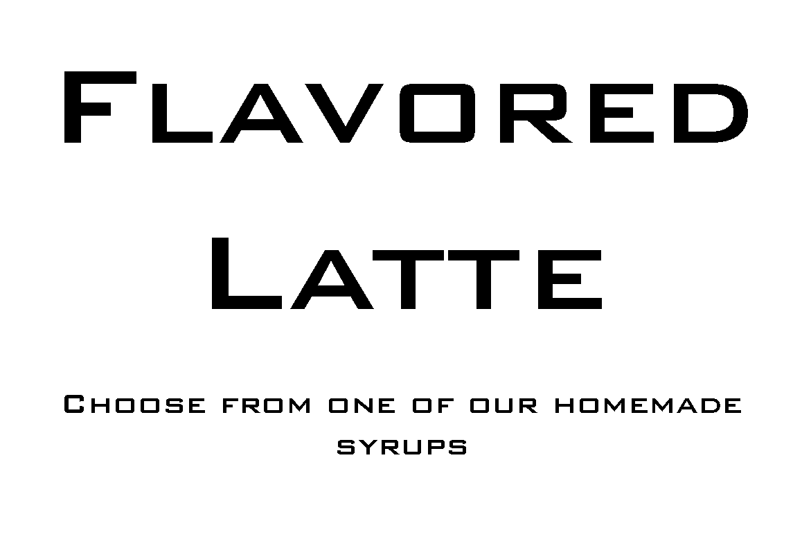 Flavored Latte